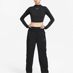 Women's Black Nike Pants, ultra high-rise